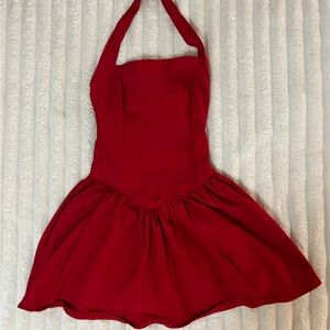 Red Halter Dress
